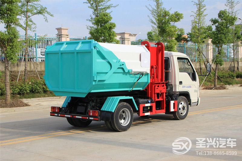 福田時代4方側(cè)裝掛桶垃圾轉(zhuǎn)運(yùn)車