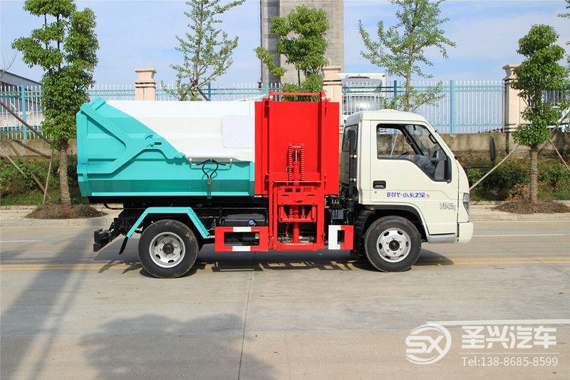 福田時代4方側(cè)裝掛桶垃圾轉(zhuǎn)運(yùn)車