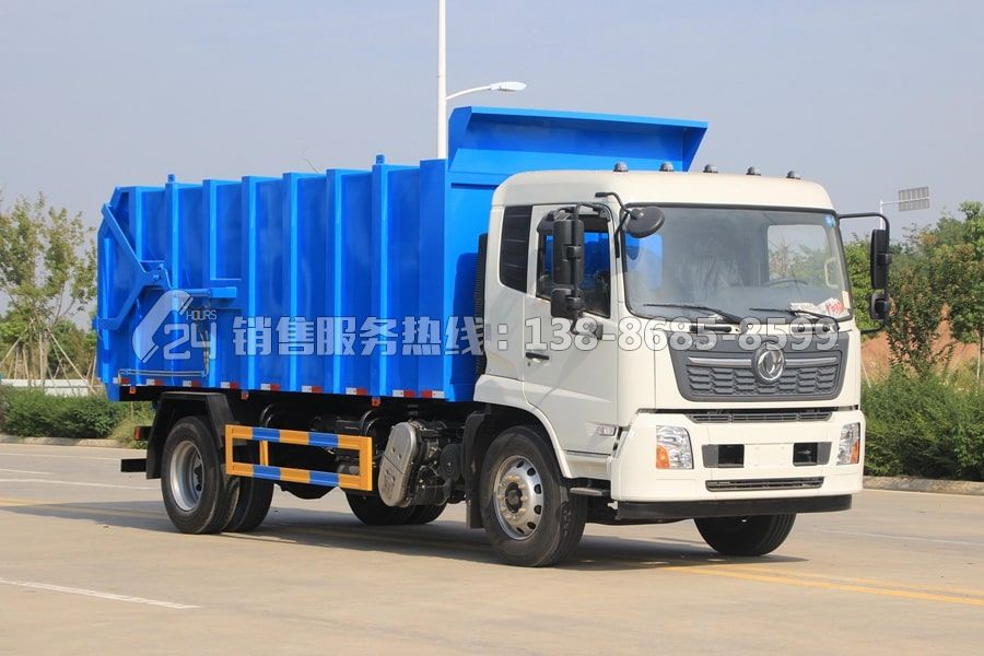 國(guó)六東風(fēng)天錦對(duì)接式垃圾轉(zhuǎn)運(yùn)車