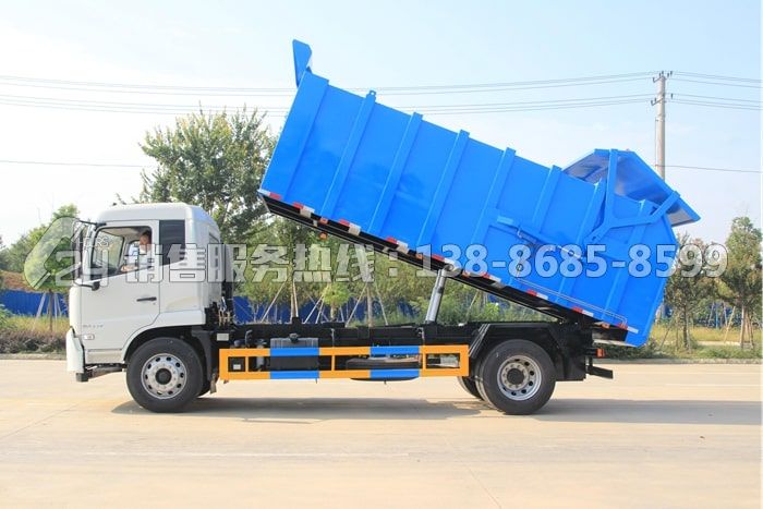 國(guó)六東風(fēng)天錦對(duì)接式垃圾轉(zhuǎn)運(yùn)車