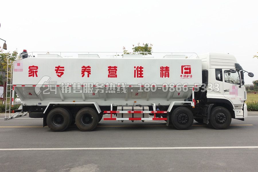 東風(fēng)天龍前四后八40方飼料運(yùn)輸車