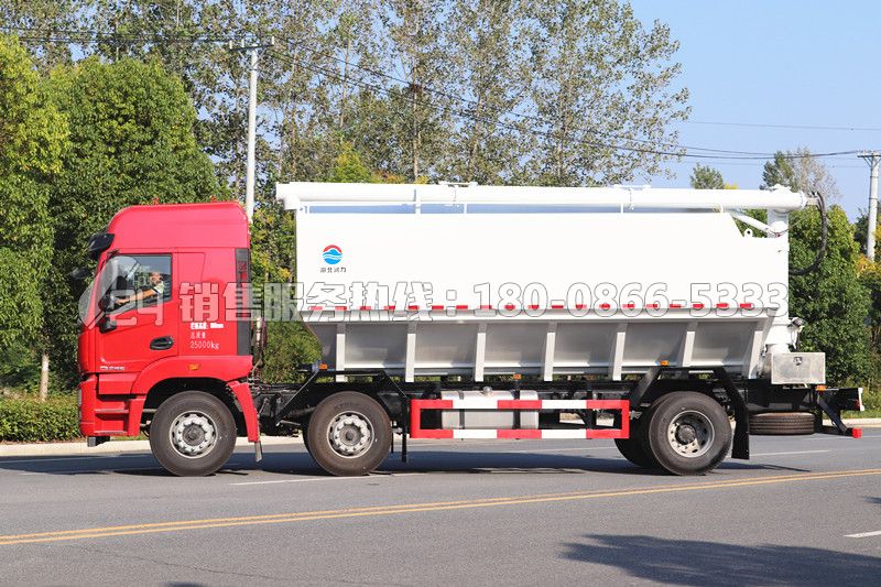 國六-徐工漢風(fēng)G5前四后四飼料運(yùn)輸車30方